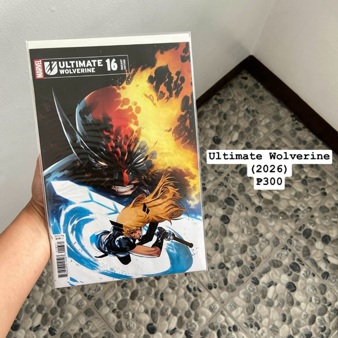 WOLVERINE & ULTIMATE WOLVERINE COMIC BOOKS COLLECTION (Category: Comics & Manga) located in Rizal. Submitted by chloeysabelperez-gonzalez (Listing ID 1455232675, Image 2). Description: Selling a collection of Wolverine and Ultimate Wolverine comic books. Includes issues from 1998, 2021, and 2026. Great additions for any Marvel fan. All comics are in protective sleeves. Prices vary per issue. Please check photos for details! 📥 Message me for more