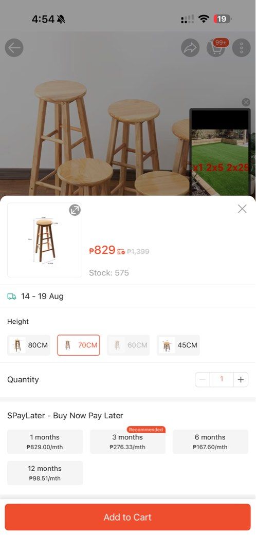 Wooden Bar Stool 70cm Height (Category: Chairs) located in Cavite. Submitted by cynth25 (Listing ID 1455316223, Image 3). Description: - Solid wood construction for durability. - Seat diameter: 29cm - Total height: 70cm - Seat thickness: 2.1cm - Base width: 26.5cm - Ideal for kitchen counters and home bars. - Available in various heights to suit your needs..