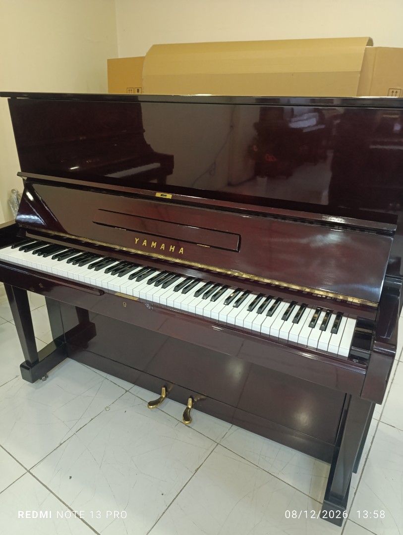 Yamaha upright piano (Category: Musical Instruments) located in Manila. Submitted by swiftstar.3eae19 (Listing ID 1455191013, Image 2). Description: An exceptional instrument that combines the space saving U1 with the rich acoustic qualities of U3. Japanese craftsmanship, snappy action and deep tonal resonance..