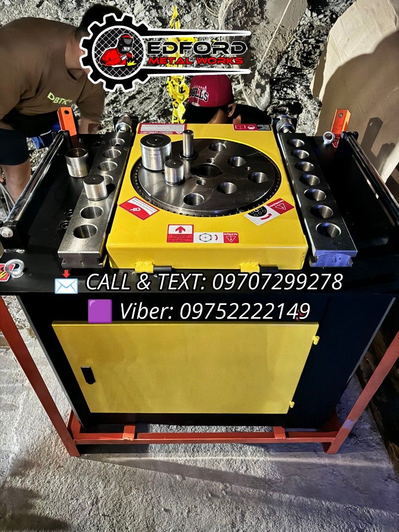 Yamato Bar Bender Machine (Category: Construction Tools & Equipment) located in Manila. Submitted by jane_laurel (Listing ID 1455220943, Image 3). Description: 🔥 Yam*to Steel Bar Bender 🔥 Designed for easier operation with a digital control system, and can also be operated manually when needed. ☑ HP: 5.5hp ☑ Cut Frequency: 32 Times/MIN ☑ Motor: Copper Winding ☑ Weight: 435kg ☑ Voltage: 220v ☑ Capacity II Rebar: 50mm ☑ Capacity III Rebar: 40mm ☑