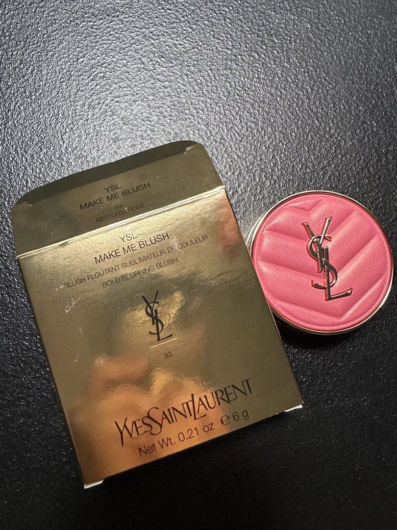 YSL Make Me Blush Shade 93 Restless Rose (Category: Makeup) located in Cebu City. Submitted by cebucitybased (Listing ID 1455231359, Image 1). Description: Brand New, Never Swatched YSL Make Me Blush Shade 93 Restless Rose Net Weight: 6g Bought directly from YSL Canada.