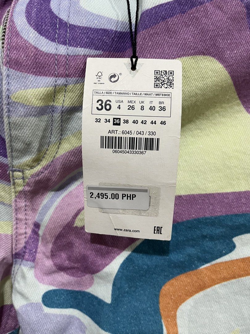 Zara Fun Jeans like Pucci psychedelic print (Category: Jeans) located in Taguig. Submitted by lil.ac (Listing ID 1455302782, Image 2). Description: Brand new No issues Eur 36.
