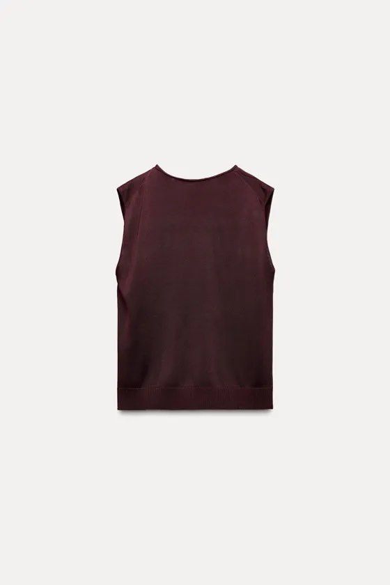 ZARA Knitted Top with Silver Detail (Category: Others Tops) located in Manila. Submitted by ccollection_ (Listing ID 1455290956, Image 3). Description: .