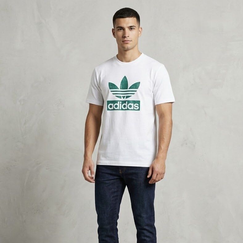 Adidas Big Trefoil Shirt (Category: Tshirts & Polo Shirts ) located in Irosin. Submitted by kylebri (Listing ID 1455460866, Image 2). Description: Adidas Big Trefoil Shirt good as new no issue size M - L 22W x 28L direct message me ! 📥.