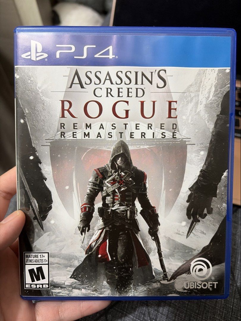 Assassin's Creed Rogue Remastered PS4 Blu-ray Disc (Category: PlayStation) located in Manila. Submitted by kirbed (Listing ID 1455366481, Image 1). Description: - Assassin's Creed Rogue Remastered for PlayStation 4 - Blu-ray disc version - Rated Mature 17+ - Includes original case and manual - Please check photos for the exact item you will receive.
