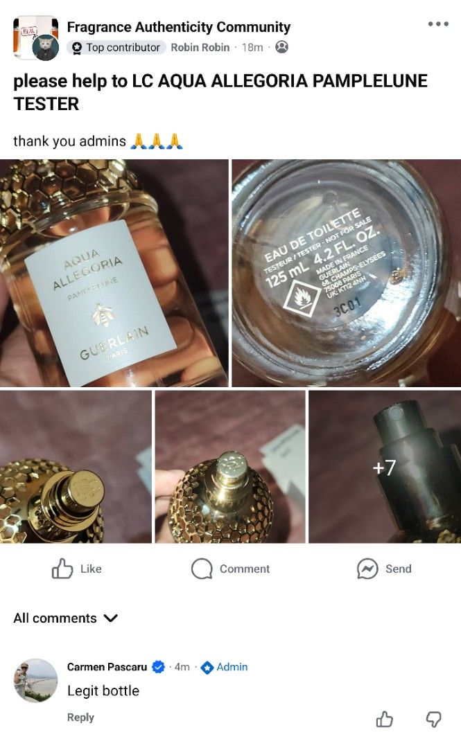 AUTHENTIC AQUA ALLEGORIA PAMPLELUNE 125ML EDT TR (Category: Fragrance & Deodorants) located in Quezon City. Submitted by rjdeclutterings (Listing ID 1455491342, Image 2). Description: AUTHENTIC. PLS CHECK MY PAGE "AJASCENT PARFUMS 2"FOR VOUCHES. YOU CAN ALSO CHECK MY PROFILE FOR REVIEWS. I ONLY SELL AUTHENTIC ITEMS FROM TESTED AND TRUSTED SOURCES. 📍BATASAN QC.