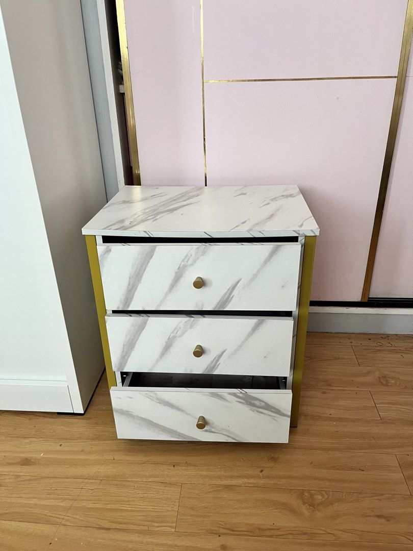 Bedside table with drawer (Category: Other Home Furniture) located in Muntinlupa City. Submitted by louise2718 (Listing ID 1455379371, Image 2). Description: Free lalamove within paranaque and muntinlupa.