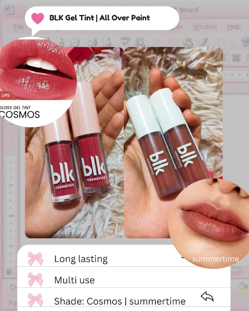 BLK GEL TINT ALL OVER PAINT (Category: Makeup) located in Paranaque City. Submitted by iloveem (Listing ID 1455492220, Image 1). Description: 140 EACH GET 2 FOR 260.