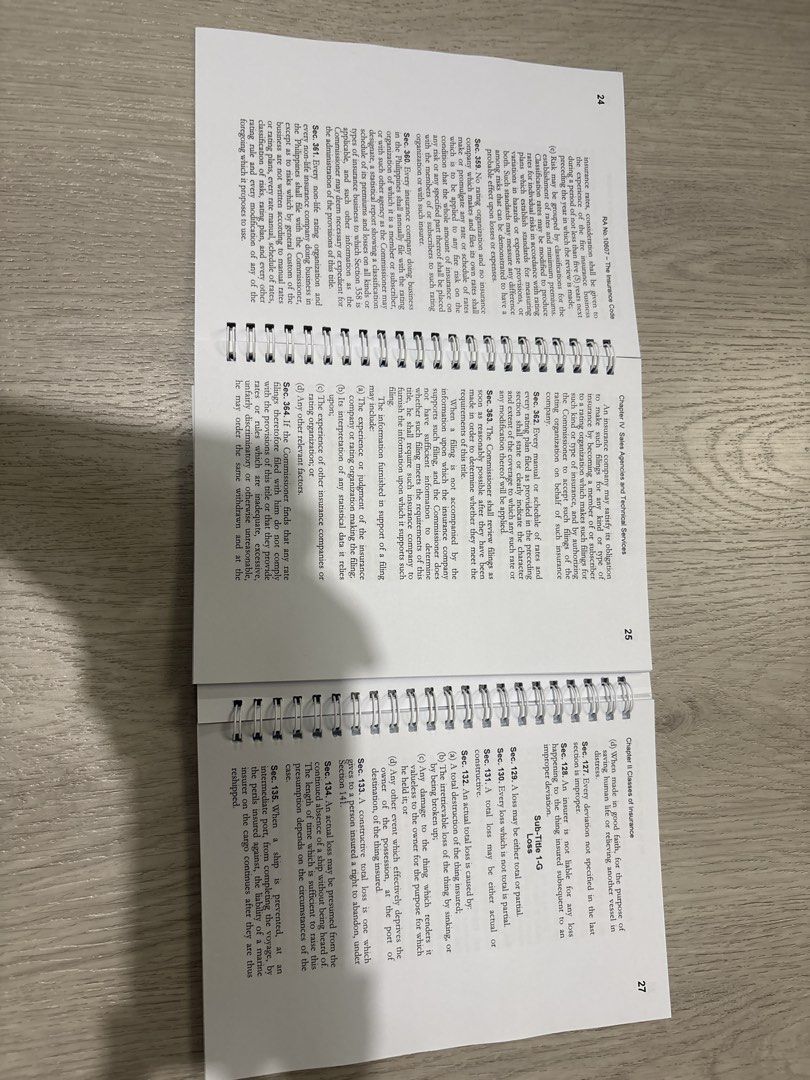 BRAND NEW Insurance Code of the Philippines - Codal Notebooks (Category: Textbooks) located in Taguig. Submitted by whosjuul (Listing ID 1455476217, Image 2). Description: - Bought this from Manuel Bookstore for Php500 (now selling for Php 350 for both) - SF to be shouldered by buyer RFS: Extra.