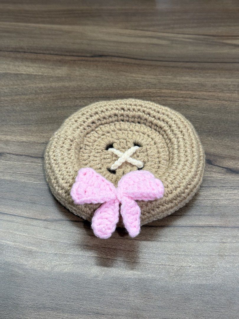 Button coaster (Category: Handmade Craft) located in Singapore. Submitted by wysbizz (Listing ID 1455384545, Image 2). Description: Button coaster Selling Price: $8 Info: ❀ bow detail ❀ can double as a trinket tray ❀ adds whimsicality 🫧🍀✨ ❀ Measurements: 7cm diameter Payment methods: paynow/ cash Meet up: woodlands/ Sembawang/canberra mrt / downtown mrt line ( +$1 if late for more than 15mins) Registered mailing: +$3 Ctb if interested! Check ou