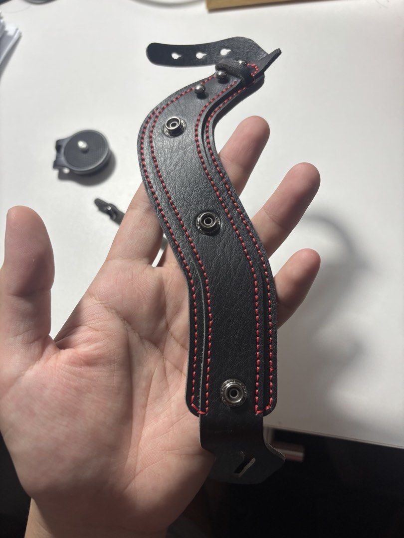 Camera Leather Hand strap (Category: Other Photography Accessories) located in Quezon City. Submitted by oddriver_04cee7 (Listing ID 1455364788, Image 3). Description: Camera Leather handstrap Premium Quality From Japan Used Once.