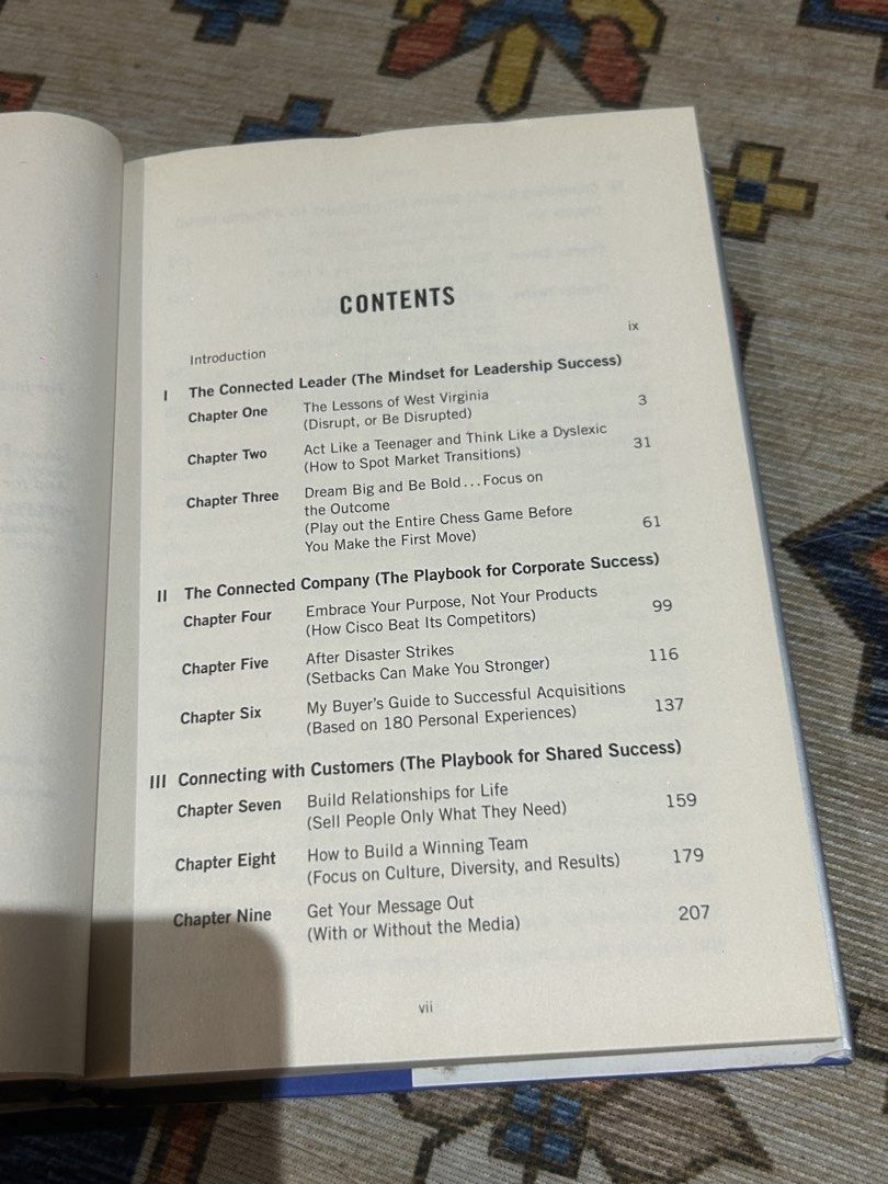 Connecting the Dots by John Chambers Leadership Book (Category: Storybooks) located in Paranaque City. Submitted by svrdr (Listing ID 1455472749, Image 3). Description: Connecting the Dots: Lessons for Leadership in a Startup World — John Chambers, with Diane Brady (Chambers was CEO of Cisco Systems for over two decades) Part memoir, part leadership playbook from one of tech's most prominent CEOs. Chambers recounts building Cisco into a global gi