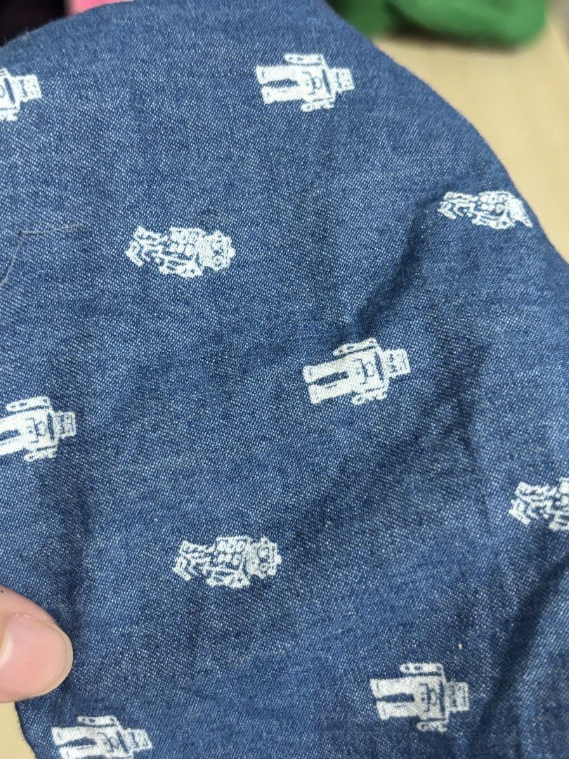 Denim-style Pet Dog Robot Print Polo (Category: Homes & Other Pet Accessories) located in Manila. Submitted by chonkkiecartz (Listing ID 1454938974, Image 2). Description: Branded, from Urban Paws on Instagram Small, can fit dogs around 4kgs ^^.