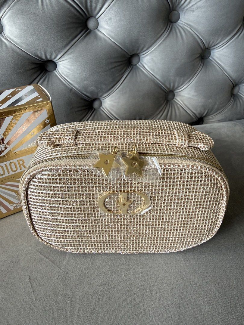 Dior Limited Edition Gold Vanity Pouch (Category: Accessory Holder, Box & Organizers) located in Amadeo. Submitted by secondstoryluxury (Listing ID 1455382583, Image 3). Description: Dior Limited Edition Gold Vanity Pouch Brand new with box Php 2,000 🏷️ 📍From Japan Cross posting to @jpngoodies.ph 📸.