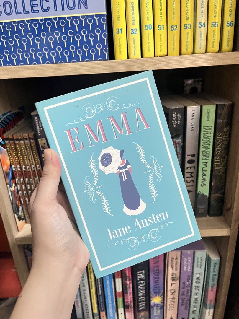 Emma by Jane Austen (Category: Storybooks) located in Candelaria. Submitted by charissealcntr (Listing ID 1455358246, Image 1). Description: • Authentic copy • No packaging • Visible tanning, foxing • In good condition • Intact pages MOP: Gcash, Maribank, Bank transfer Courier: J&T •Buyer will shoulder shipping fee.