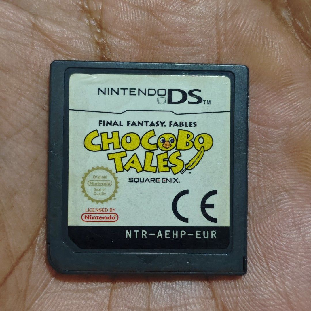 Final Fantasy Fables Chocobo Tales DS Game Authentic (Category: Nintendo) located in Quezon City. Submitted by shopme_gadget30 (Listing ID 1455480326, Image 1). Description: kindly read the details first for sale fixed price good Condition tested and working game card / Cart Only No Case compatible to Nintendo 3DS/2DS/DS eur region Shoopppppeee —,✅ can check out pm for the linnnkkk (If shoopppee check out, price is higher because of shooppppeee d