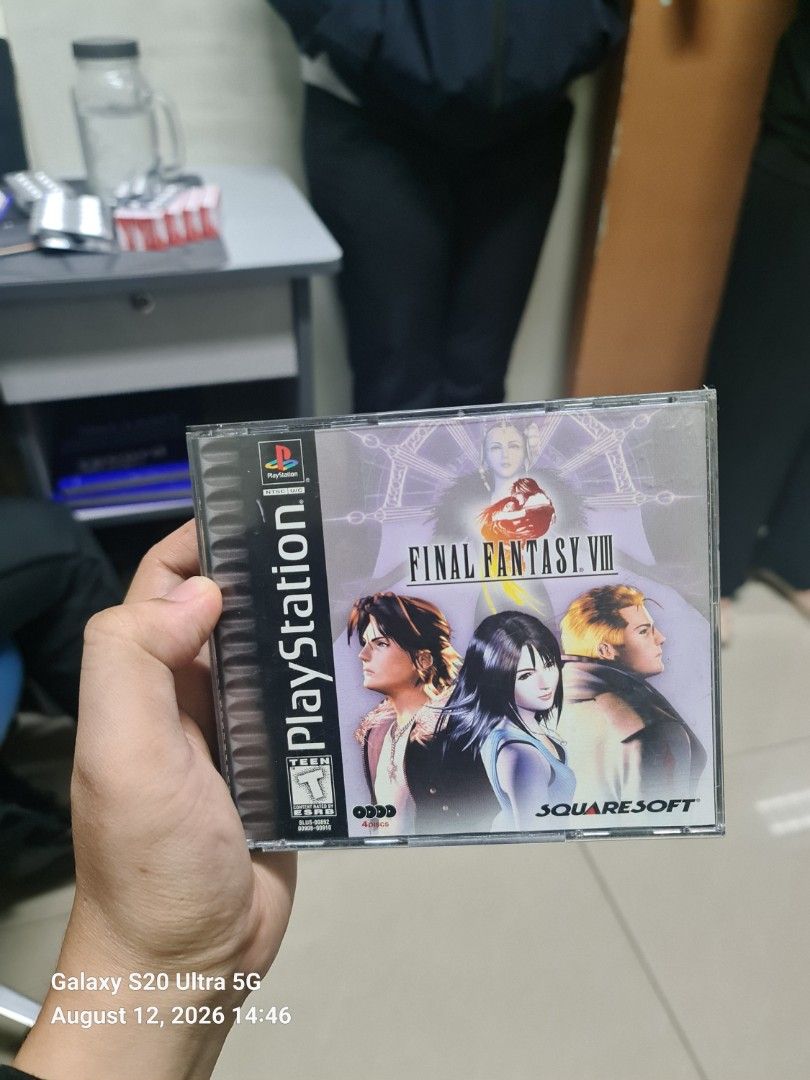 Final Fantasy VIII Black Label (PlayStation 1) (Category: PlayStation) located in Manila. Submitted by kingmcvie (Listing ID 1455406807, Image 1). Description: - Classic RPG for PlayStation 1 -Complete in Box with manual - Features the epic story of Squall Leonhart and friends - Disc and original case included - Essential for Final Fantasy fans - Own a piece of gaming history.