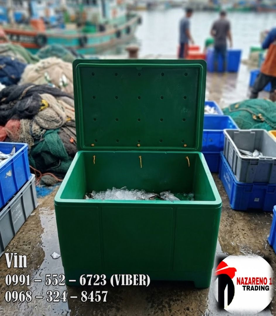 fish cooler box 620 liters (Category: Storage Boxes & Baskets) located in Bacoor. Submitted by zx400rr (Listing ID 1455373747, Image 1). Description: FISH COOLER BOX 620 LITERS CAPACITY • Portable & Heavy Duty • insulated cooler type • Ultimate insulation materials • UV resistant • Double wall molded with injected with polyurethane foam • Impact resistant • Drain System Dimension 113L x 81W x 68H (cm) For inquiries: 0991 552 6723 0968 324 8457 09