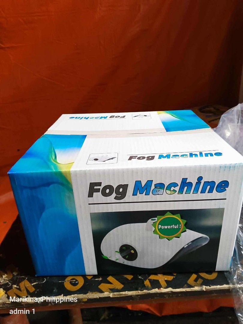 FOG MACHINE (NO BRAND) with Free 100ml solution (Category: Air Purifiers & Dehumidifiers) located in Manila. Submitted by mightycloud_1992 (Listing ID 1455365267, Image 2). Description: FOG MACHINE (NO BRAND) with Free 100ml solution.