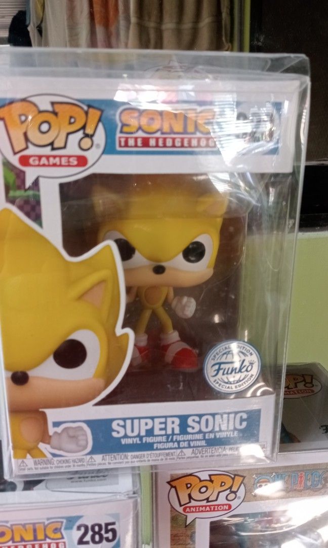 Funko Pop Sonic The Hedgehog (Category: Figurines & Statues) located in Caloocan City. Submitted by ciscosergi64627 (Listing ID 1455475153, Image 1). Description: Super Sonic-480 Sonic- 350 No creases or issues. What you see is what you get. Comes with free pop protector. loc: Qc rfs: Streamlining.