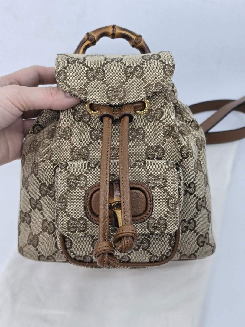 GUCCI BAMBOO MINI BAGPACK (Category: Luxury Bags & Wallets) located in Quezon City. Submitted by nadine_miel (Listing ID 1455443322, Image 3). Description: BRANDNEW | FRESH FROM THE STORE | NOTHING TO DECLARE FULL SET WITH GIFT RECPT 99k.
