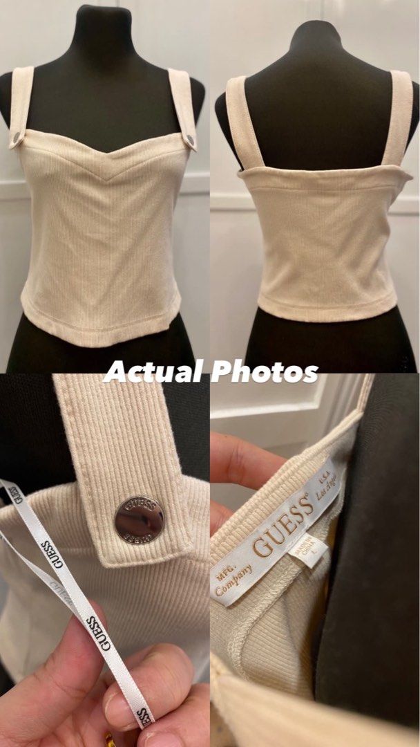 GUESS Sleveless Justine Top (Authentic) (Category: Sleeveless) located in Nagcarlan. Submitted by snccollection (Listing ID 1455393508, Image 3). Description: Authentic. Never worn. Just tried it on & washed. Bought for 1800.10/10 Condition. RFS: wrong size.