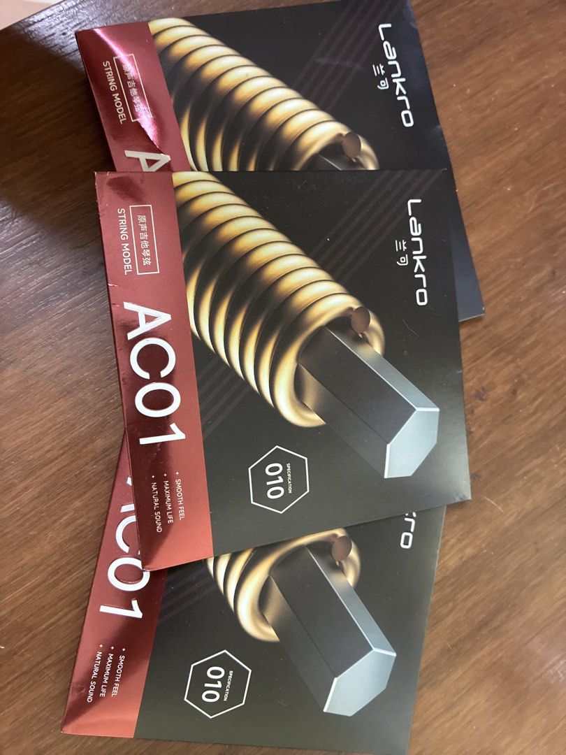 Guitar string 3set (Category: Music Accessories) located in Singapore. Submitted by micolee95 (Listing ID 1455366309, Image 1). Description: .