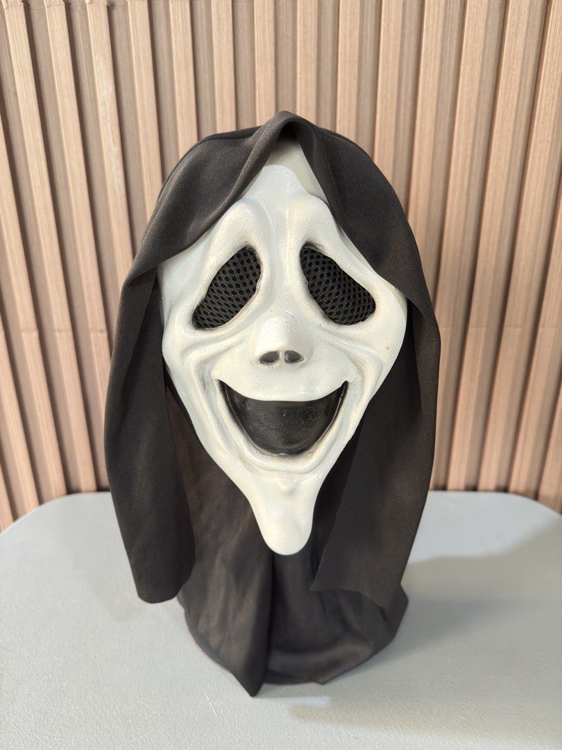 Halloween Mask Scream Ghostface Mask (Category: Coats, Jackets and Outerwear) located in Pasig City. Submitted by JMToysandCollectibles (Listing ID 1455497901, Image 2). Description: ‼️NO RENTAL FOR SALE ONLY‼️ ‼️Seasonal Item/ Limited Stocks Only‼️ Halloween Mask Scream Ghostface Mask PHP1,300 Different Variant Scream Laugh Tongue Made of Rubberize Latex Pick Up or Delivery via Lalamove Shipping via LBC MOP: Gcash/ BPI/ BDO .