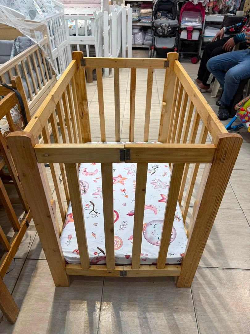 Heavyduty Adjustable crib with original foam (Category: Cots & Cribs) located in Manila. Submitted by shairatorres (Listing ID 1455421738, Image 2). Description: ✨ Heavy Duty Adjustable Crib with Original Uratex Foam – Only ₱2,550! 🤍 ✔️ Free shipping and Cash on delivery 🚚 💯 ✔️ Mas makapal ✔️ Mas malalim para sa mas ligtas at mas komportableng tulog ni baby ✔️ Durable at matibay ang quality ✔️ Available on hand 📩 Message us to order or inquir