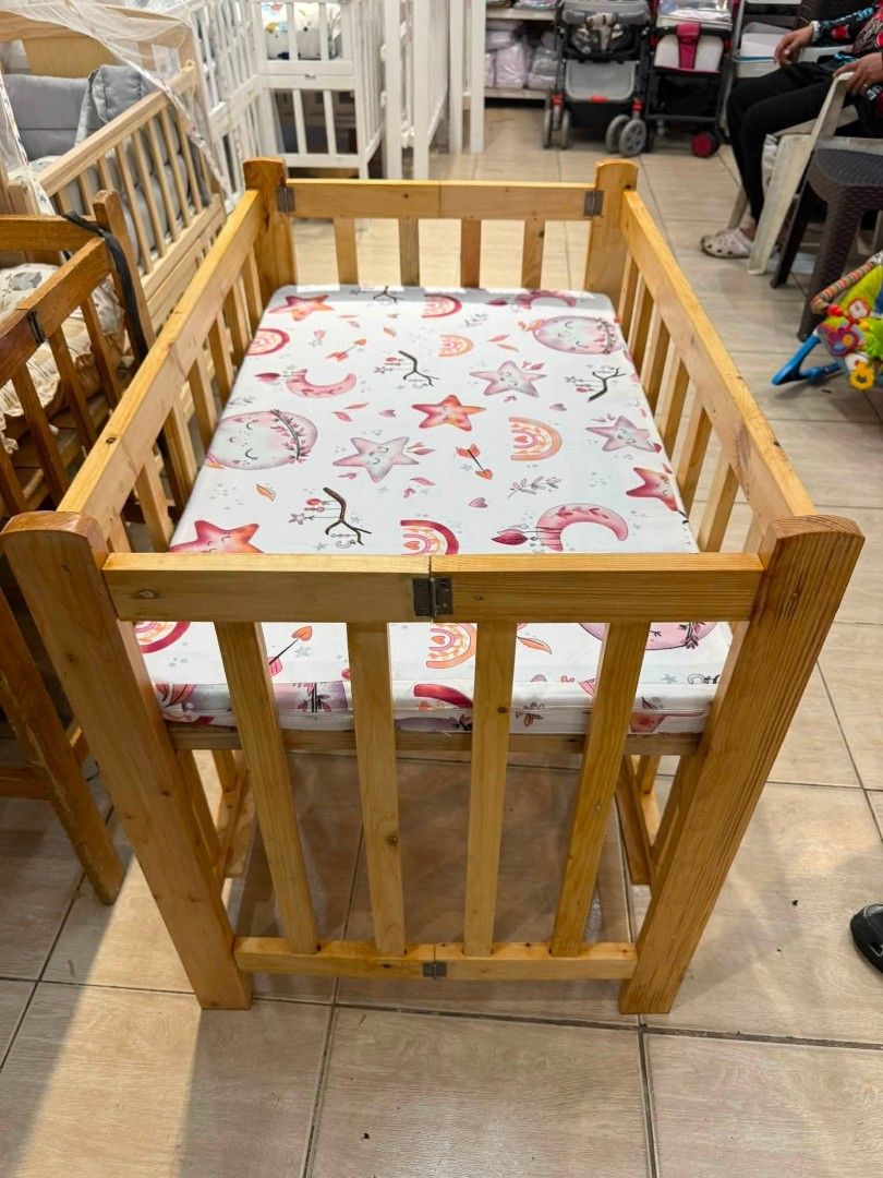 Heavyduty Adjustable crib with original foam (Category: Cots & Cribs) located in Manila. Submitted by shairatorres (Listing ID 1455421738, Image 1). Description: ✨ Heavy Duty Adjustable Crib with Original Uratex Foam – Only ₱2,550! 🤍 ✔️ Free shipping and Cash on delivery 🚚 💯 ✔️ Mas makapal ✔️ Mas malalim para sa mas ligtas at mas komportableng tulog ni baby ✔️ Durable at matibay ang quality ✔️ Available on hand 📩 Message us to order or inquir