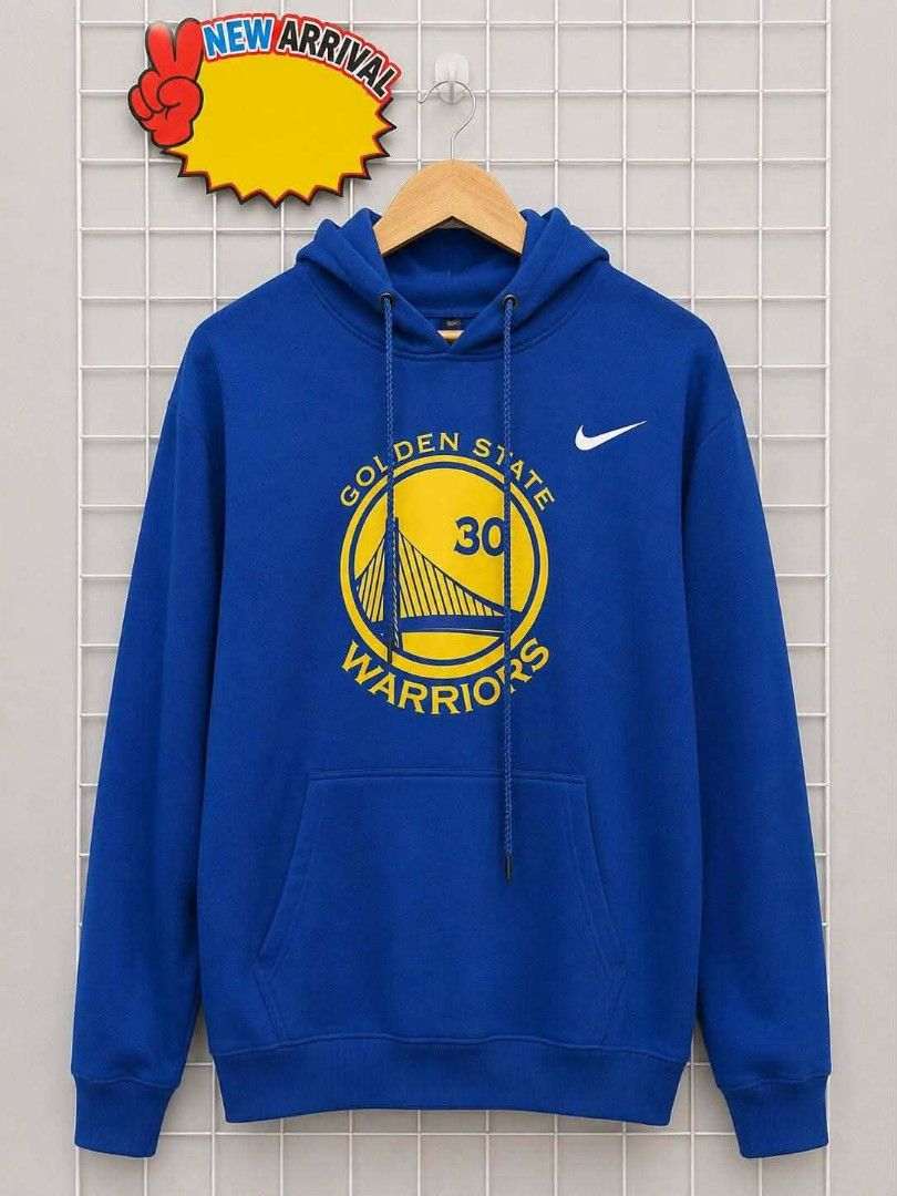 Hoodie Jacket Pullover Windbreaker (Category: Coats, Jackets and Outerwear) located in Bulacan. Submitted by annenicathriftthriftlang (Listing ID 1455388683, Image 1). Description: Blue Nike hoodie with Golden State Warriors graphic. Features a kangaroo pocket and drawstring hood. Great for any Warriors fan. Show your team spirit. 📍 Meycauayan Bulacan .