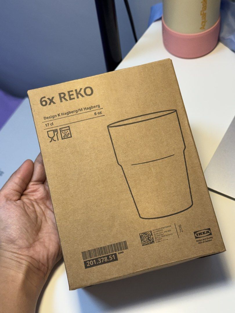 Ikea Reko 6x glass (Category: Other Kitchenware & Tableware) located in Marikina City. Submitted by whotfis_jaja (Listing ID 1455400103, Image 1). Description: rfs: decluttering MOP -Maribank -BDO MOD -lalamove -J&T.