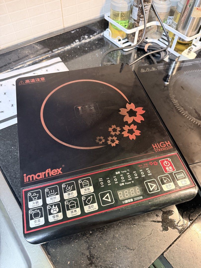 Imarflex and EC Home Induction (Category: Cookers) located in Pasig City. Submitted by iambernabe (Listing ID 1453345413, Image 2). Description: Take both for 1k EC Home - No power Imarflex - Powers on but blinks only .