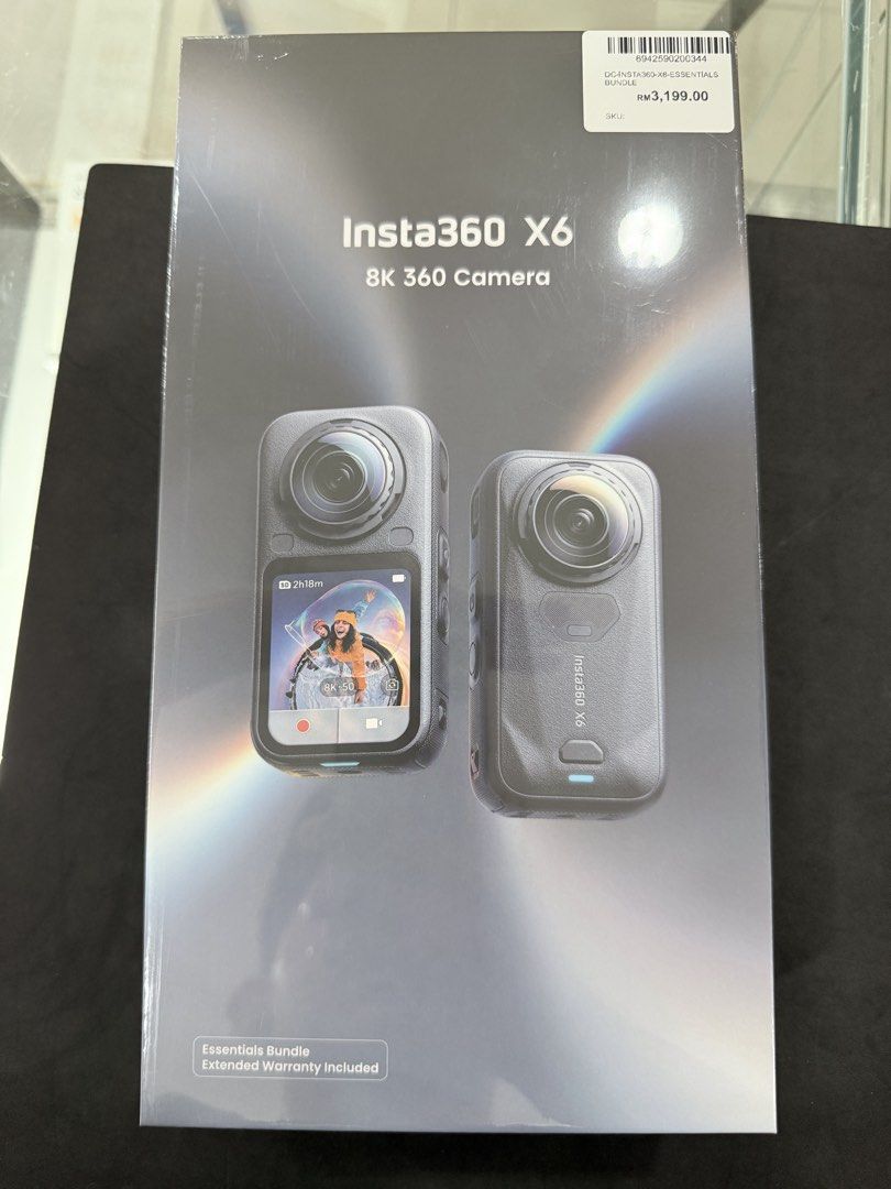 Insta360 X6 Essentials Bundle (Category: Cameras) located in Butterworth. Submitted by edmondyun123 (Listing ID 1455340488, Image 1). Description: Shop Name ：Tech Empire X N4 Camera Store HP：0174054169（Edmond）.
