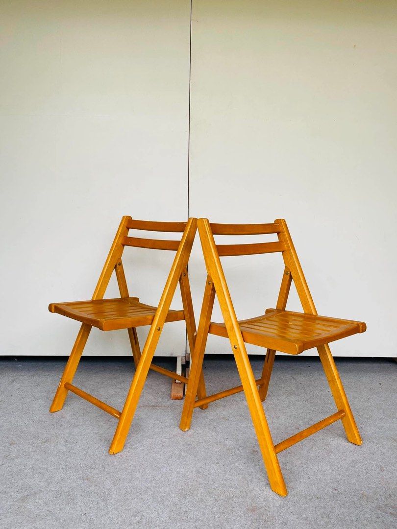 “JAPAN SURPLUS” WOODEN FOLDING CHAIRS (Category: Chairs) located in Bulacan. Submitted by monmon555 (Listing ID 1455491730, Image 1). Description: “JAPAN SURPLUS” WOODEN FOLDING CHAIRS SIZE: 18L” x 17W” x 18Sh” x 31H” inches (AS-IS ITEM) IN GOOD CONDITION.