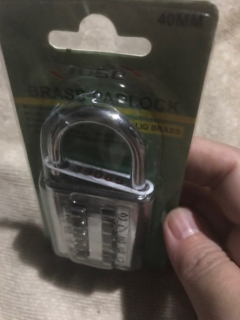 Josh Brass Padlock 40mm (Category: Locks, Doors & Gates) located in Marikina City. Submitted by minimalistmanila (Listing ID 1455391248, Image 2). Description: Josh Brass Padlock 40mm. Stainless steel. Order now! .