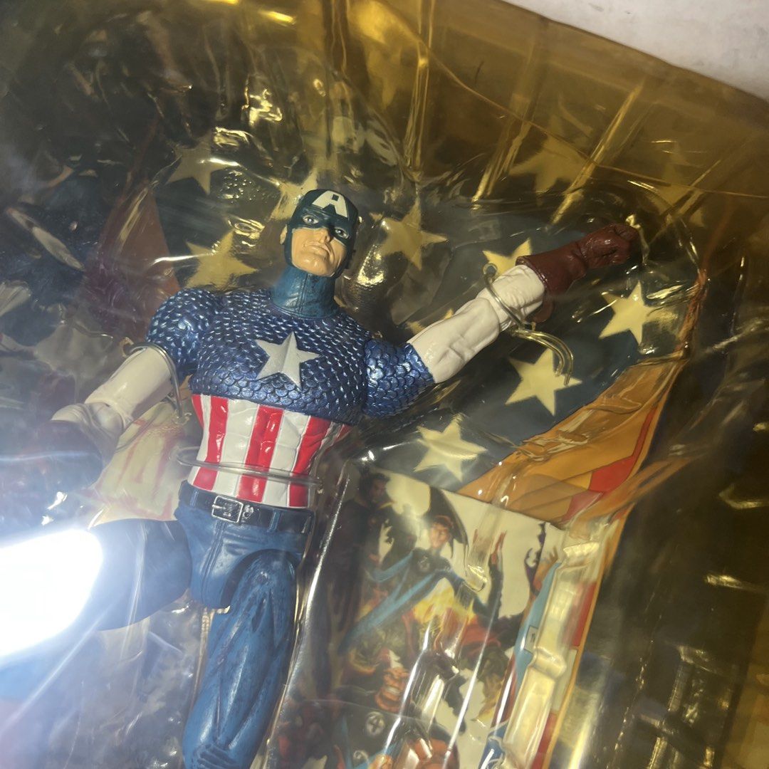 KO Marvel Select Captain America Disney Store Exclusive (Category: Figurines & Statues) located in Mandaluyong City. Submitted by 8bitvictor (Listing ID 1455333744, Image 3). Description: Item is located in Mandaluyong Price is slightly negotiable but I can offer bigger discounts if you bundle it with other items. Payment via Gcash, Gotyme, or Maya Shipping via lalamove or grab (to be booked by buyer) Can also ship via lbc for buyers outside Metr