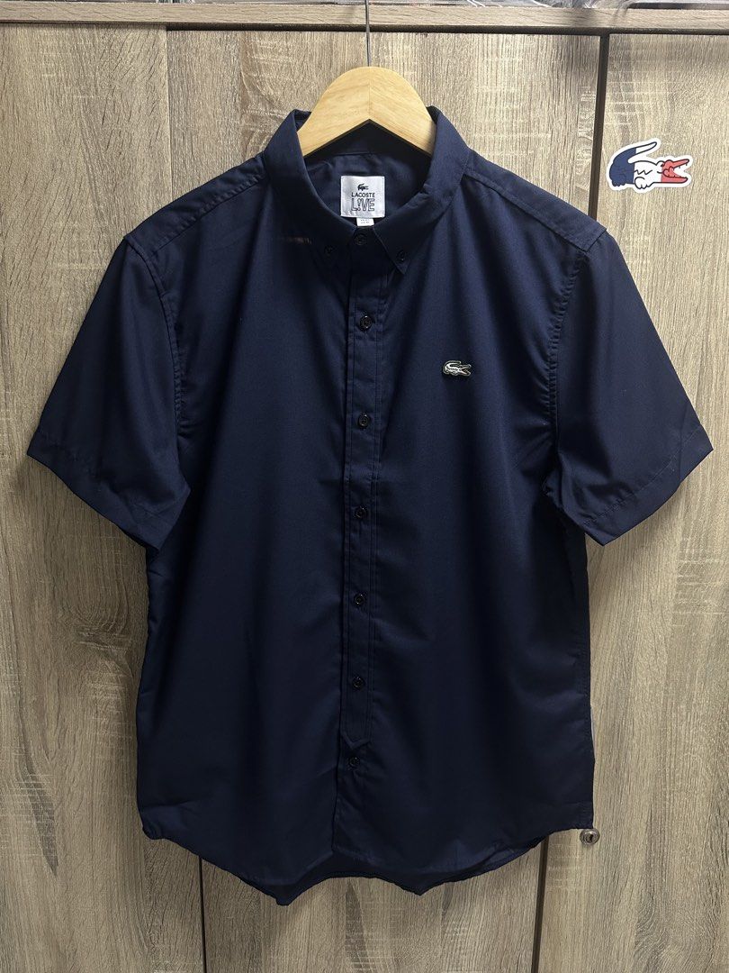 Lacoste LIVE Buttondown Polo (Category: Formal Shirts) located in Cavite. Submitted by PRIVATE.Selection (Listing ID 1455393862, Image 1). Description: Lacoste LIVE Buttondown Polo Size 42 best fit Large W 21.5 L 28 Good as new .