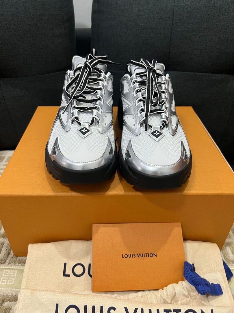 Louis Vuitton Tatic Sneaker (Category: Sneakers) located in Quezon City. Submitted by _legitAF (Listing ID 1455390641, Image 3). Description: For sale only!! BRAND-NEW Louis Vuitton Tatic Sneaker (By: Virgil Abloh) LV7 (Fits 9US) Complete with receipt Retails around 80k Authentic Money back!! Meet up preferably in Sun Residences Condo, QC area.