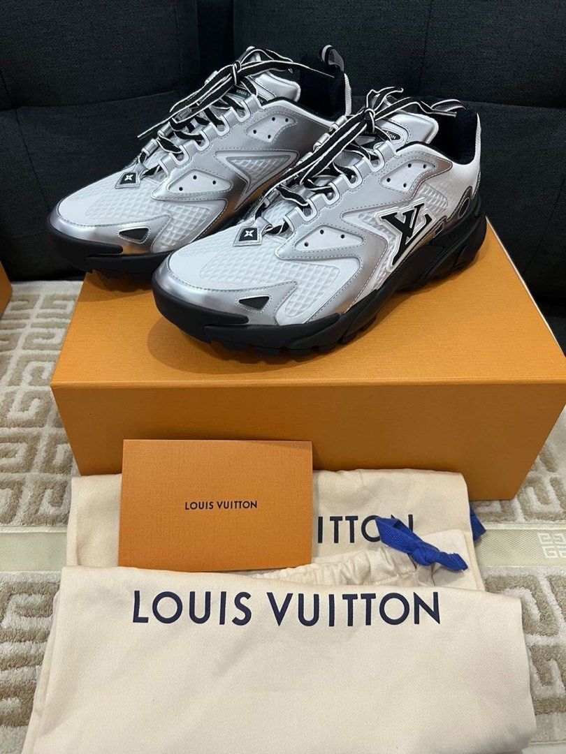 Louis Vuitton Tatic Sneaker (Category: Sneakers) located in Quezon City. Submitted by _legitAF (Listing ID 1455390641, Image 2). Description: For sale only!! BRAND-NEW Louis Vuitton Tatic Sneaker (By: Virgil Abloh) LV7 (Fits 9US) Complete with receipt Retails around 80k Authentic Money back!! Meet up preferably in Sun Residences Condo, QC area.