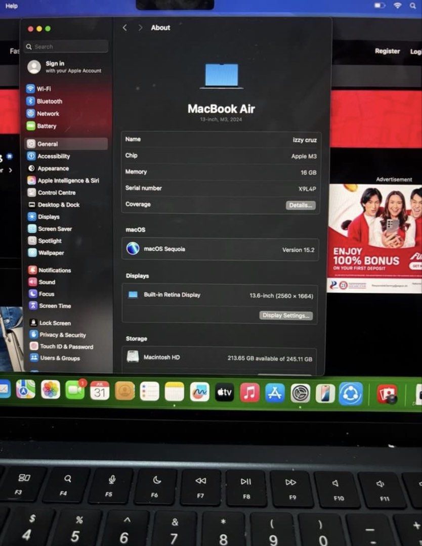 MacBook Air M3 13 inch 2024 LAST PRICE ALREADY Computers Tech macbook-air-m3-13-inch-2024-last-price-already-computers-tech