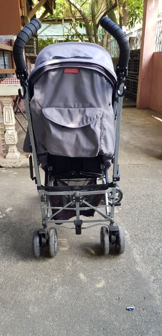 Maclaren Stroller - Gray (Category: Strollers) located in Marikina City. Submitted by queenbelle28 (Listing ID 1455338868, Image 3). Description: - Grey Maclaren stroller - Lightweight and easy to fold - Canopy for sun protection - Padded seat with 5-point harness - Convenient storage basket underneath - Functional wheels - Ready for your little one!.