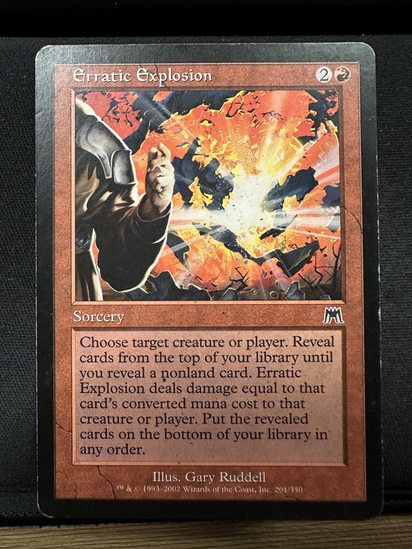 Magic The Gathering Red Cards Onslaught (Category: Raw Singles) located in Baguio. Submitted by mtghobbyist420 (Listing ID 1455487418, Image 2). Description: Embermage Goblin Stock: 2 Price: 20 Erratic Explosion Stock: 2 Price: 20 Lavamancer’s Skill Stock: 1 Price: 30 Lay Waste Stock: 2 Price: 15 Nosy Goblin Stock: 1 Price: 10 Skirk Commando Stock: 6 Price: 10 Solar Blast Stock: 3 Price: 10 Sparksmith Stock: 1 Price: 15.