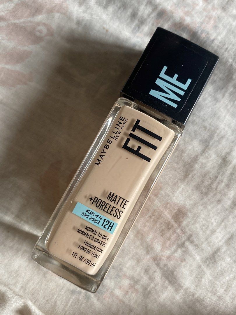Maybelline Fit Me Foundation Matte Poreless (Category: Makeup) located in Lingayen. Submitted by eliasiobhan_ (Listing ID 1455345814, Image 1). Description: got this pa sa US through app 700+ orig price not used/brand new.