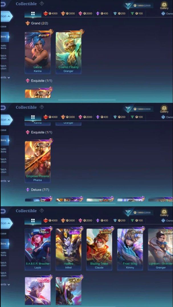 mlbb granger acc (Category: Game Gift Cards & Accounts) located in Singapore. Submitted by smellylj (Listing ID 1455415313, Image 2). Description: -granger main -high wr -fully unbinded -able to nego -more info dm can do both paynow or meet-up .