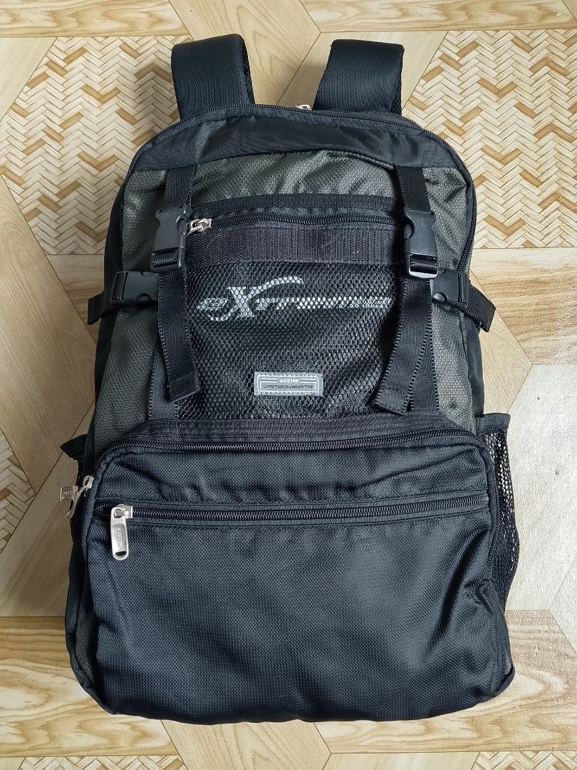 multi-compartment outdoor tactical/travel backpack (Category: Backpacks) located in Cavite. Submitted by authentickids_wear (Listing ID 1455423275, Image 1). Description: The highlighted item is a multi-compartment outdoor tactical/travel backpack branded with an "Xtreme" logo mesh detail and an "Afzim Lifetime Guarantee" label stitch on the center pocket. Key Features Storage Distribution: Built with a main large compartment, a mid-section utili