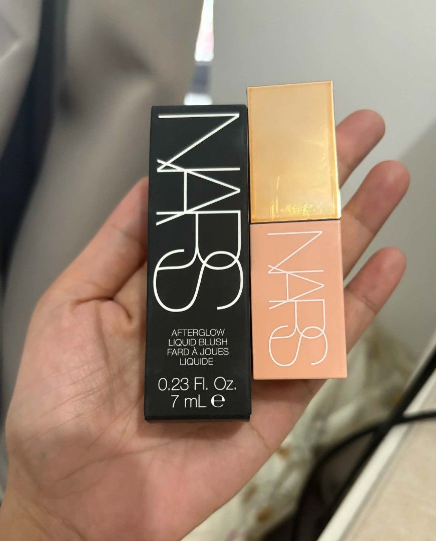 NARS Afterglow Liquid Blush Dolce Vita (Category: Makeup) located in Calamba. Submitted by lesleyannne (Listing ID 1455436375, Image 1). Description: - Authentic NARS Afterglow Liquid Blush - Shade: Dolce Vita - Formula: Liquid - Size: 7ml - Condition: in original packaging. used once only for swatch. - Purchase Source: Bought from LazMall official NARS store this Aug 2026 expiration - 2028 - Please check photos for detailed condition. - srp is 1