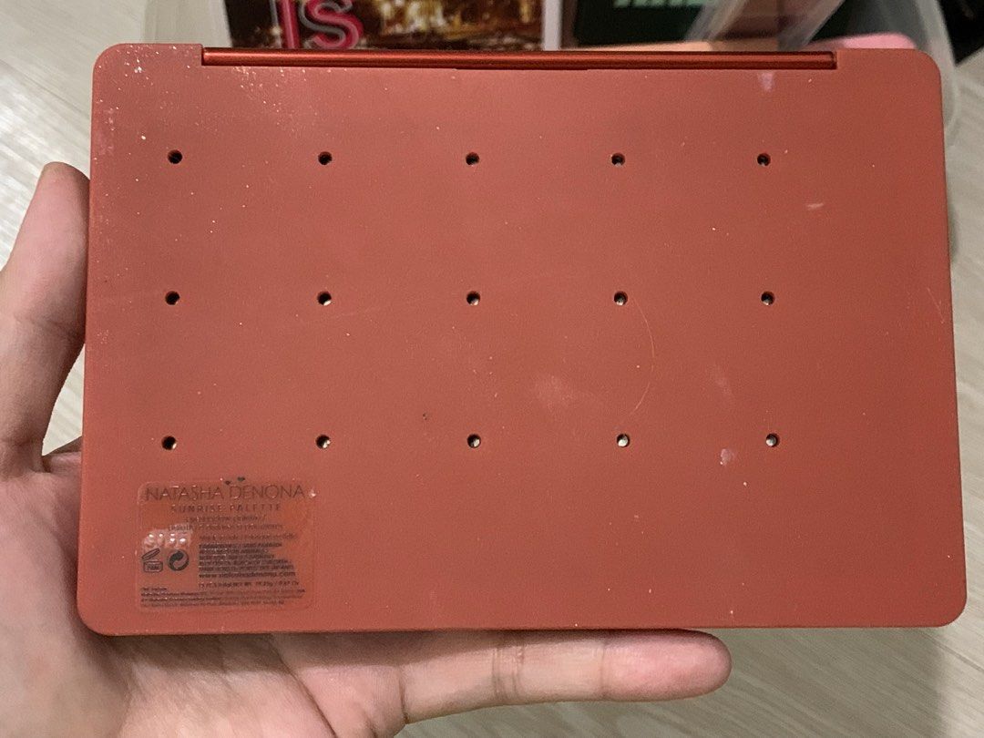 Natasha Denona Sunrise Palette (Category: Makeup) located in Quezon City. Submitted by appleabanilla (Listing ID 1455346537, Image 2). Description: Some shades swatches only. Other shades untouched. Slight flaw is the back part is a bit sticky, like nars or becca highlighter packaging when they get sticky. Location: Proj. 8, QC. Shipping thru Lalamove or LBC Only. I don’t want to risk it sa J&t MOP: Gcash or COD thru Lalamove only .