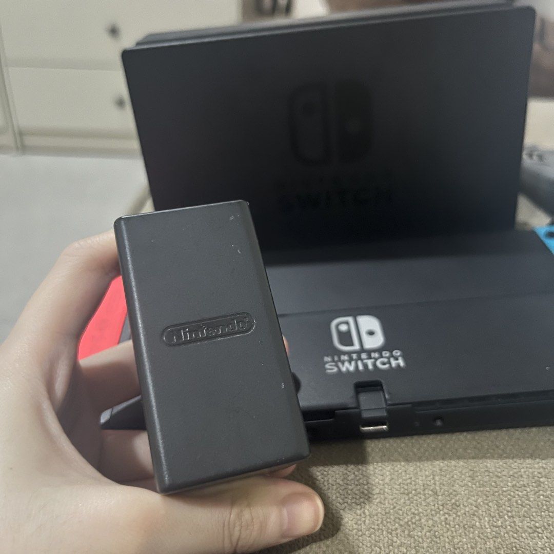 New Nintendo switch OLED (Category: Nintendo) located in Mandaluyong City. Submitted by raspb (Listing ID 1455493201, Image 2). Description: Barely used only a few times. Comes with free game (monkey ball museum). Very exciting game, adhd people esp will love it Comes w all the necessary parts gaming accessories, case, tempered glass, leg strap. No damage or issue. First owner.