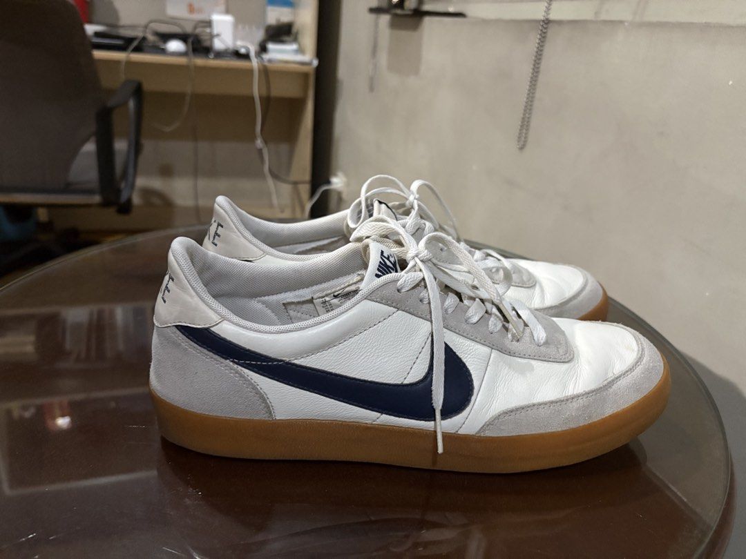 Nike Killshot 2 J Crew Sail Midnight Navy (Category: Sneakers) located in Pasay City. Submitted by enzopeco (Listing ID 1455492149, Image 1). Description: Nike Killshot 2 J Crew Sail Midnight Navy Size US 12 Men 8.5/10 condition No box Issue: seps (will send pictures upon request) 1,800 pesos PM for more inquiries.